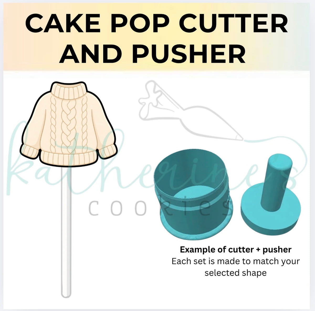 Cozy Sweater - Cake Pop Cutter and Pusher