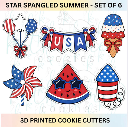 Star Spangled Summer - Set of 6 Cookie Cutters