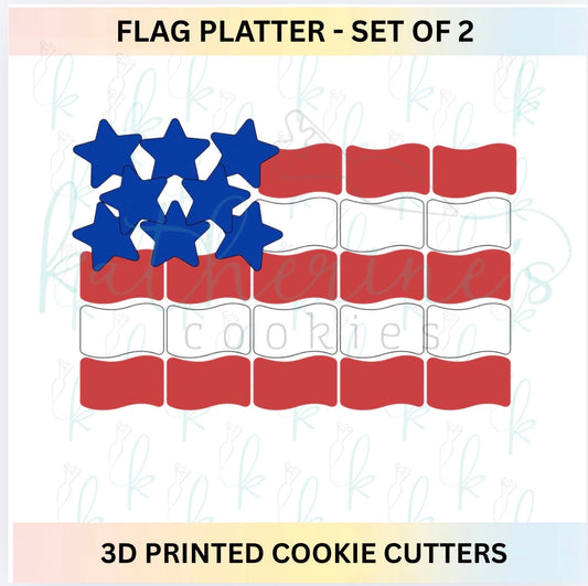 Flag Platter - set of 2 Cookie Cutters