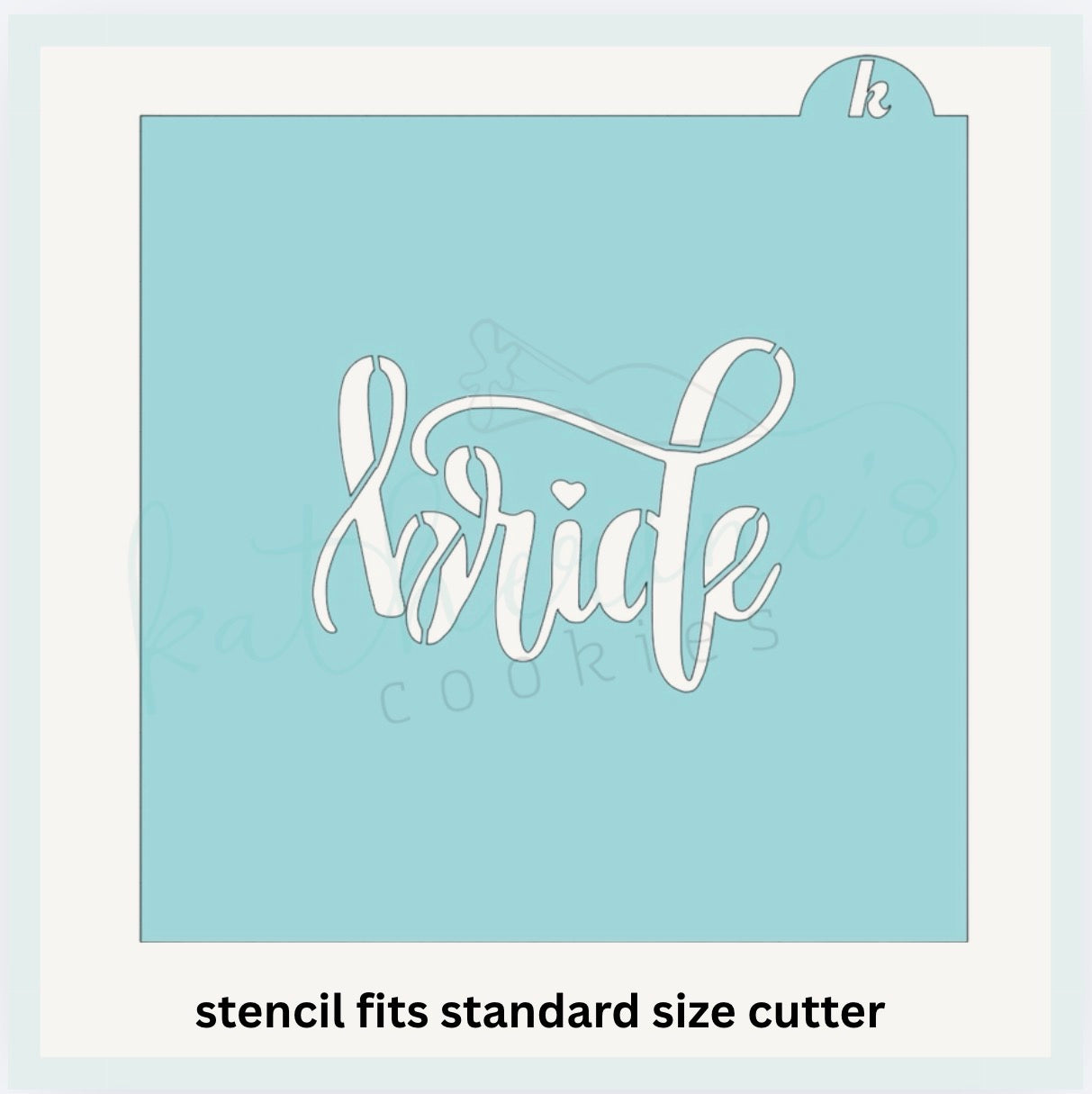 Lettered Bride Cookie Cutter