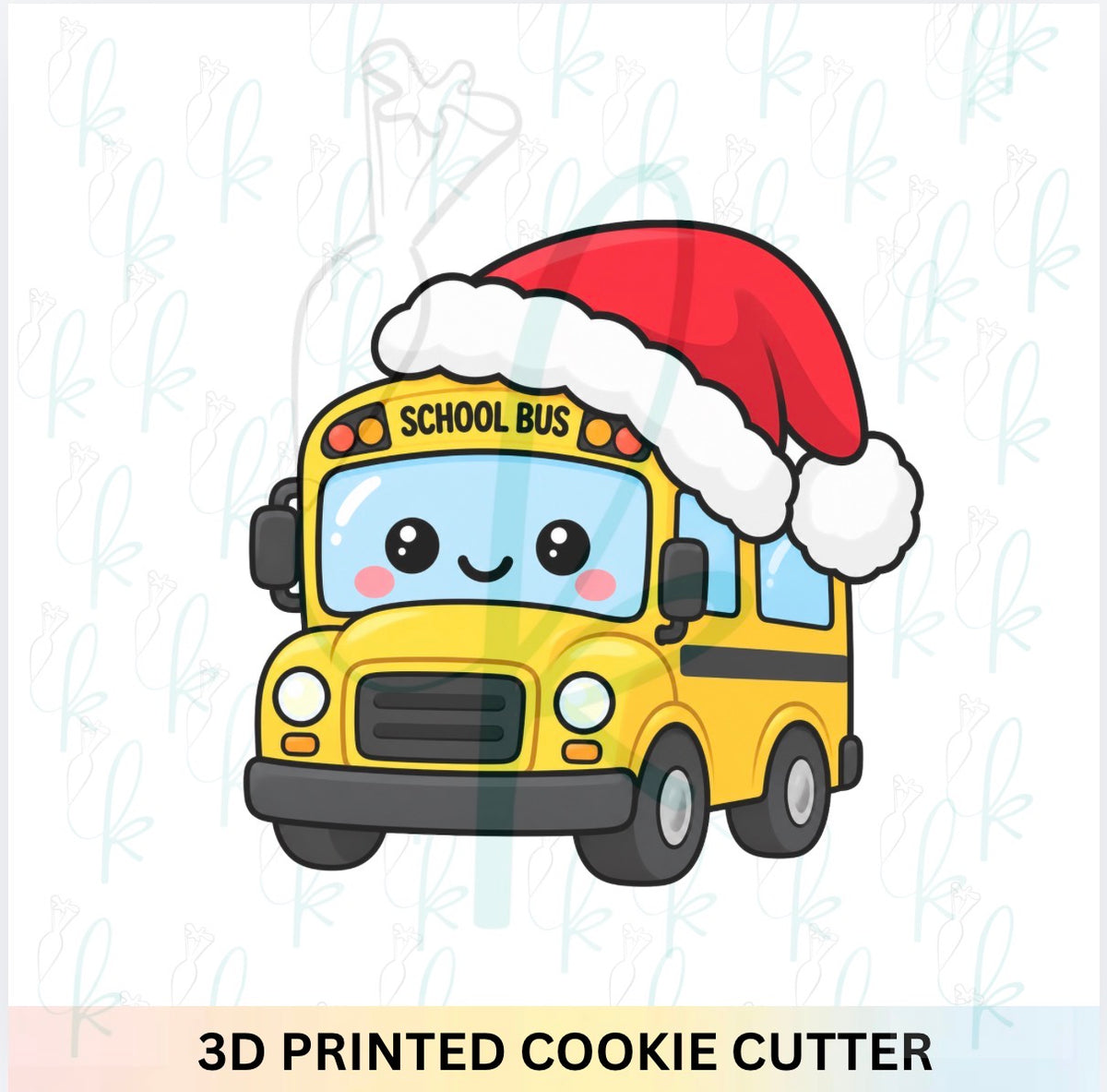 Santa School Bus Cookie Cutter