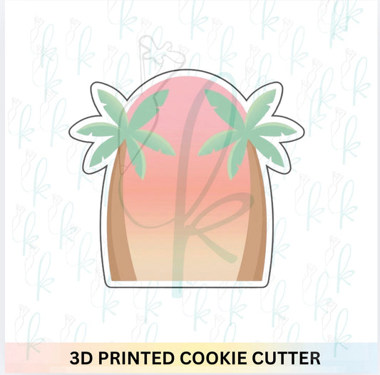 Palm Tree Plaque Cookie Cutter