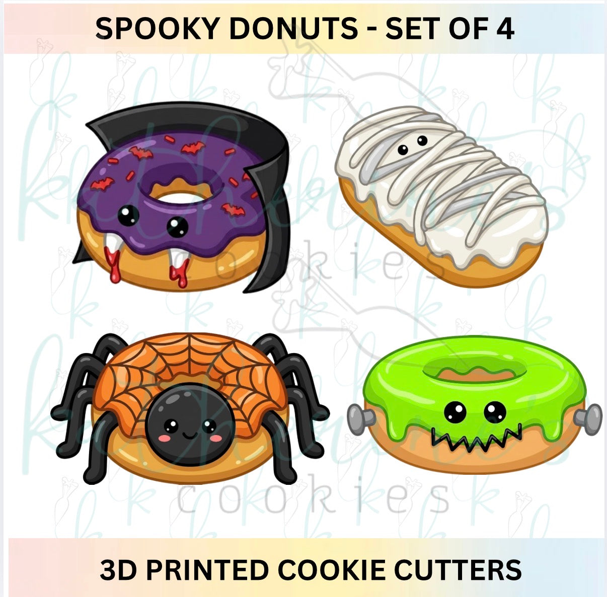 Spooky Donuts - Set of 4 Cookie Cutters