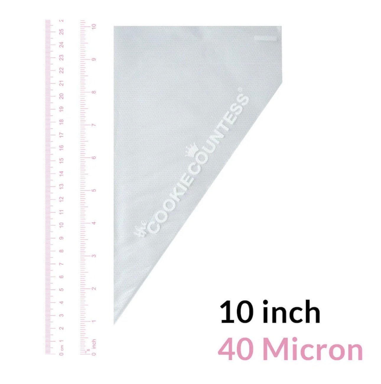 Tipless Piping Bags | Cookie Countess Tipless Royal Icing Decorating Bags | Multiple Sizes + Thicknesses | 100 Count