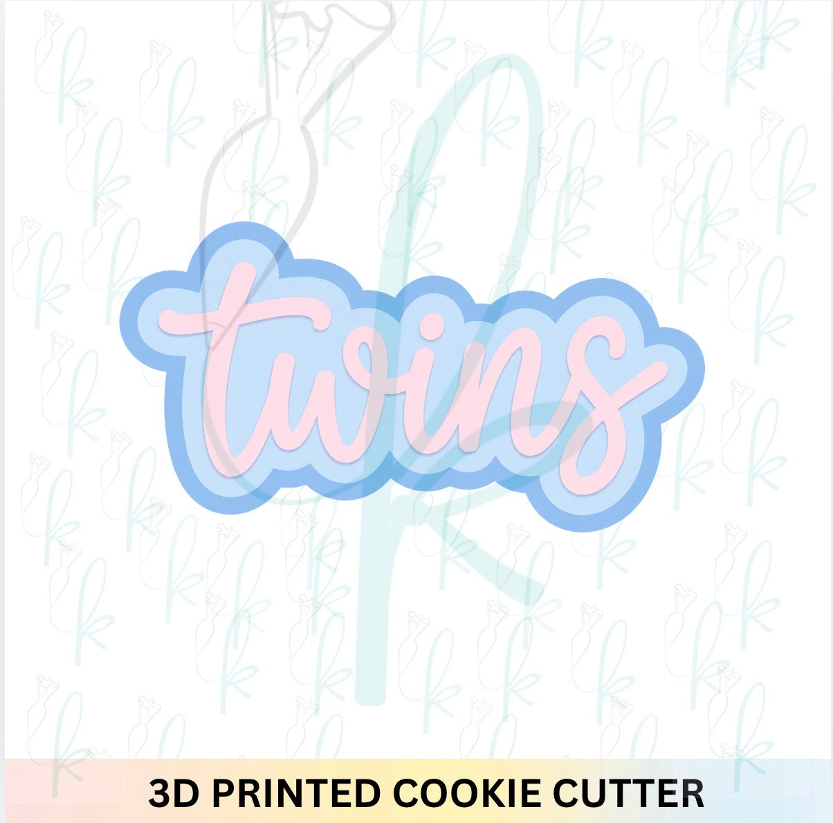 Twins Plaque Cookie Cutter