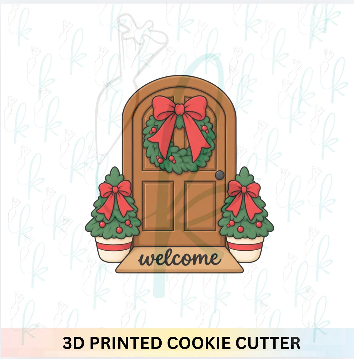 Christmas Front Door Cookie Cutter