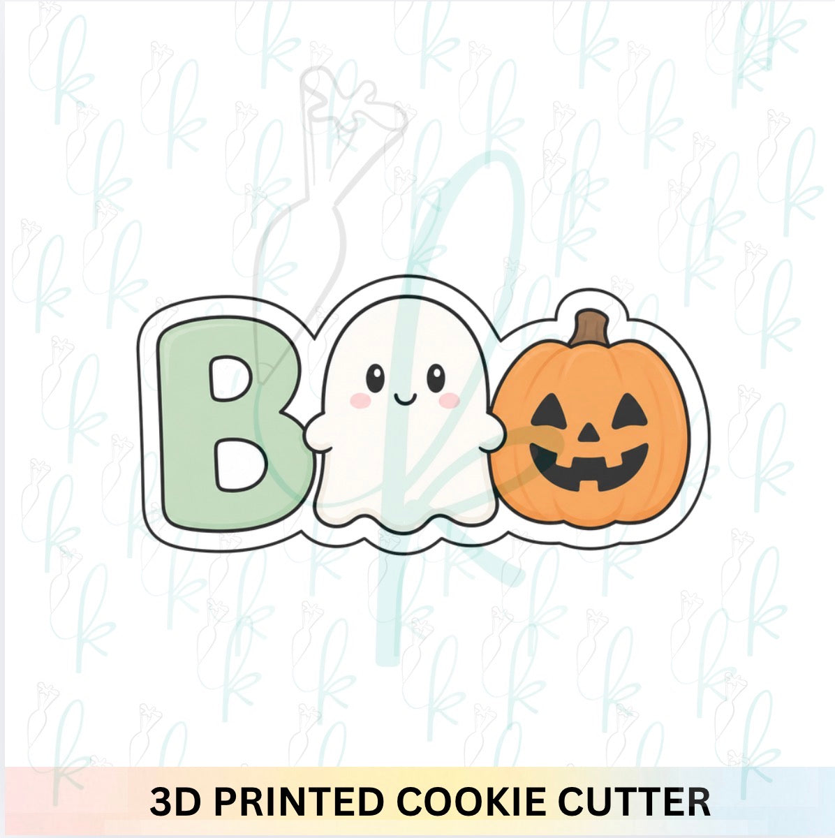 Cute Boo Plaque Cookie Cutter