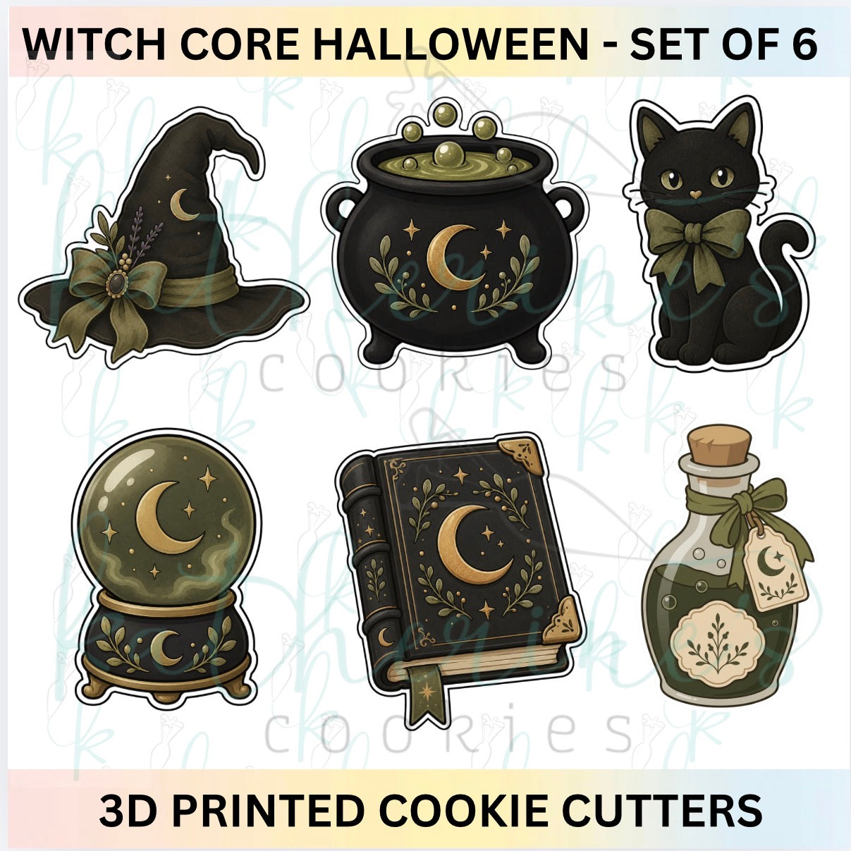 Witch Core Halloween - Set of 6 Cookie Cutters