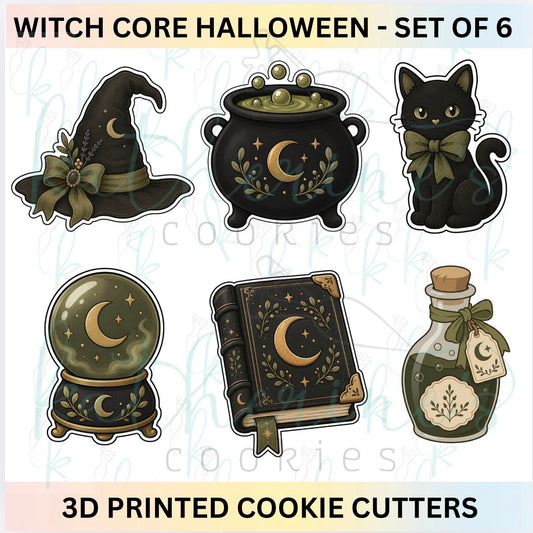 Witch Core Halloween - Set of 6 Cookie Cutters