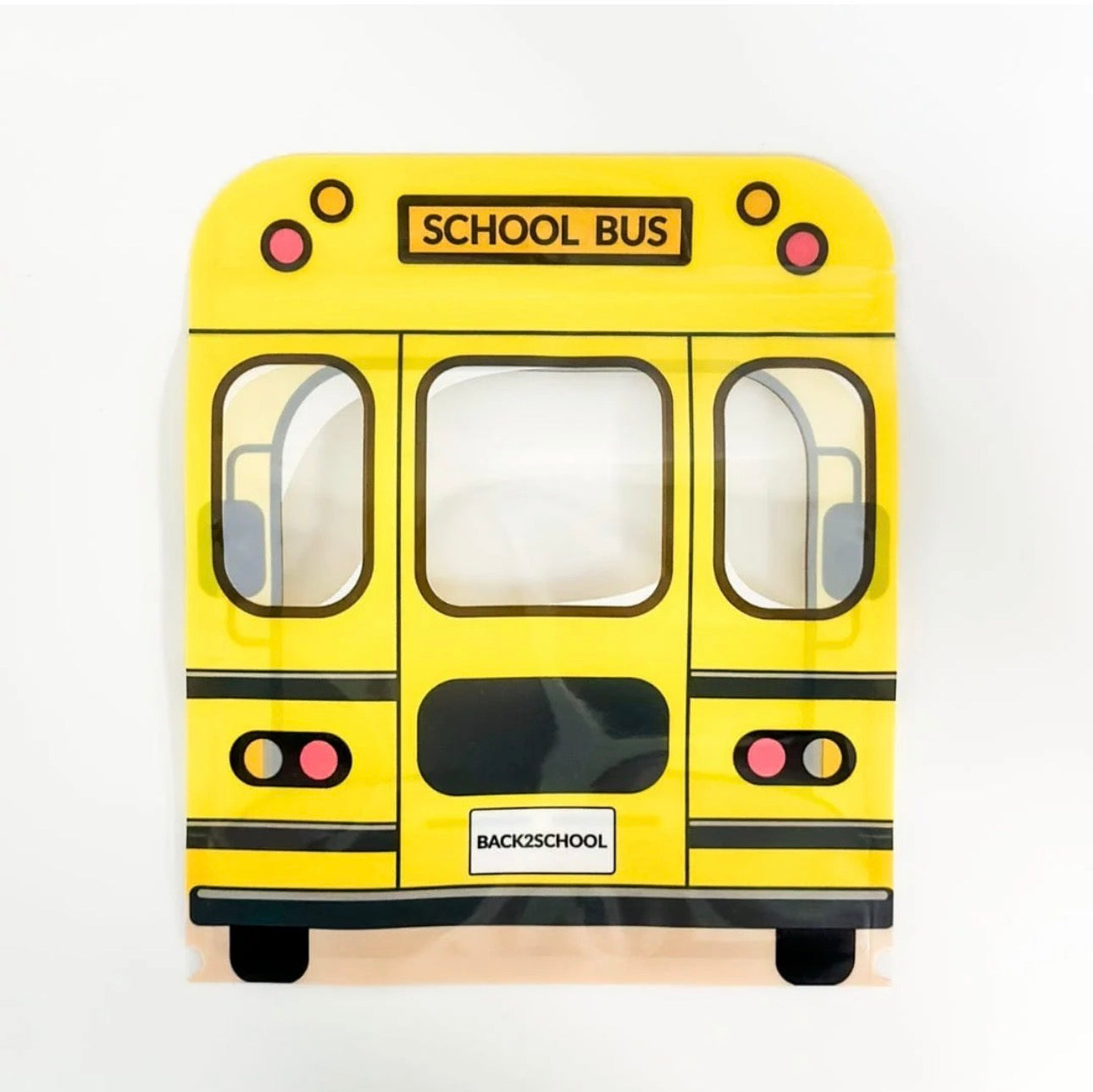 School Bus Cookie Bag | Cookie Countess Back to School Cookie Packaging Bags | Set of 10 Bags