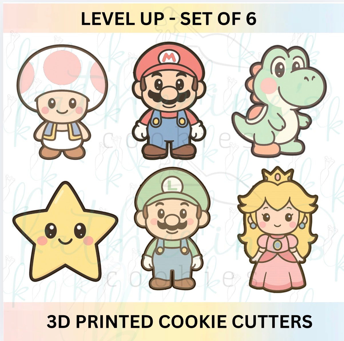 Level Up - Set of 6 Cookie Cutters