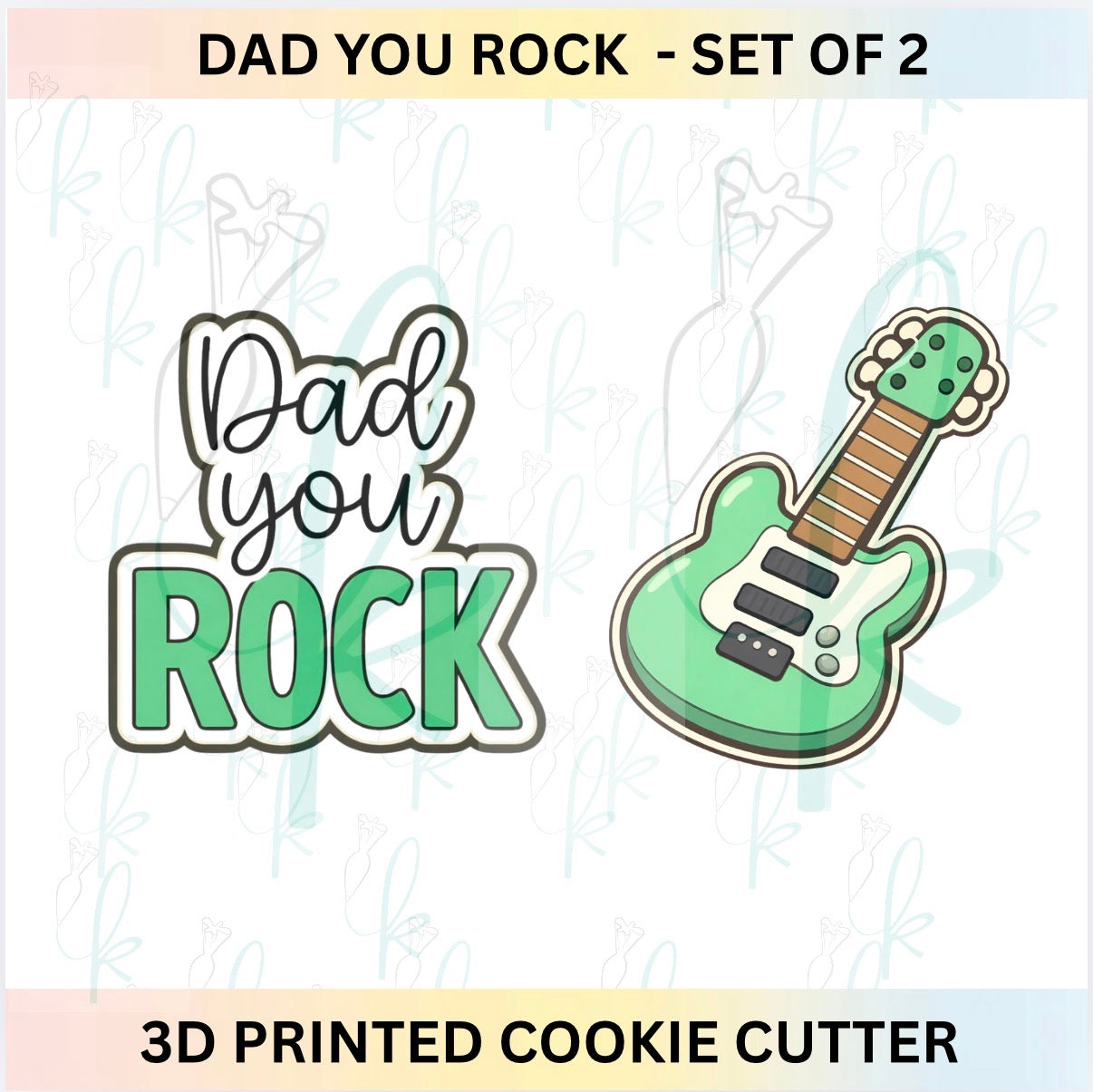 Dad You Rock - Set of 2 Cookie Cutters