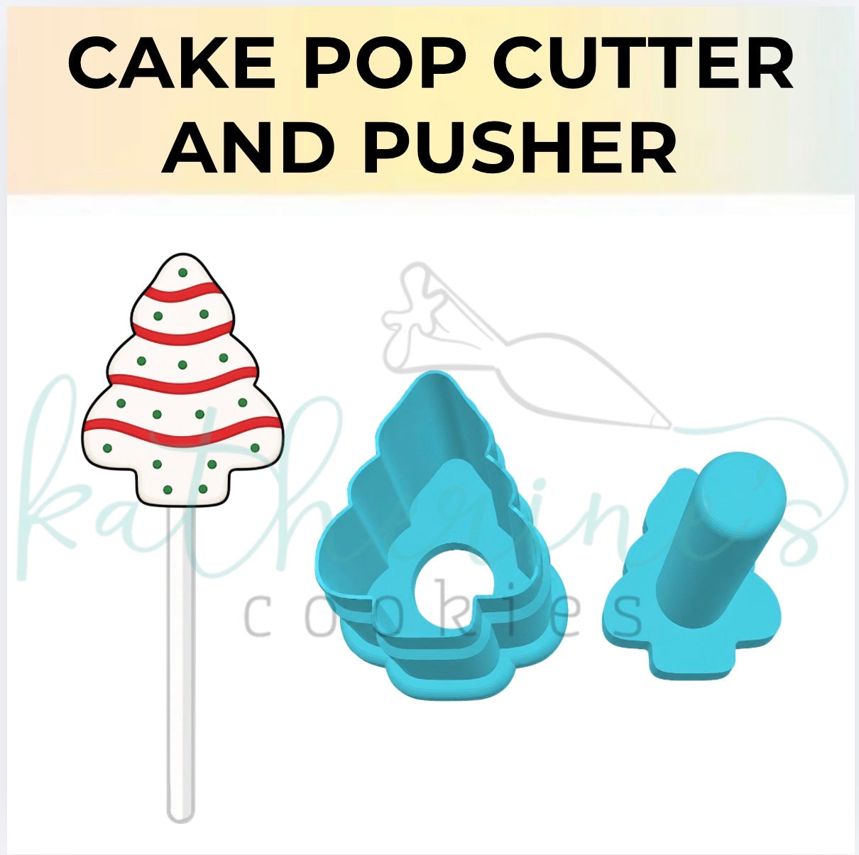 Christmas Tree Cake - Cake Pop Cutter and Pusher