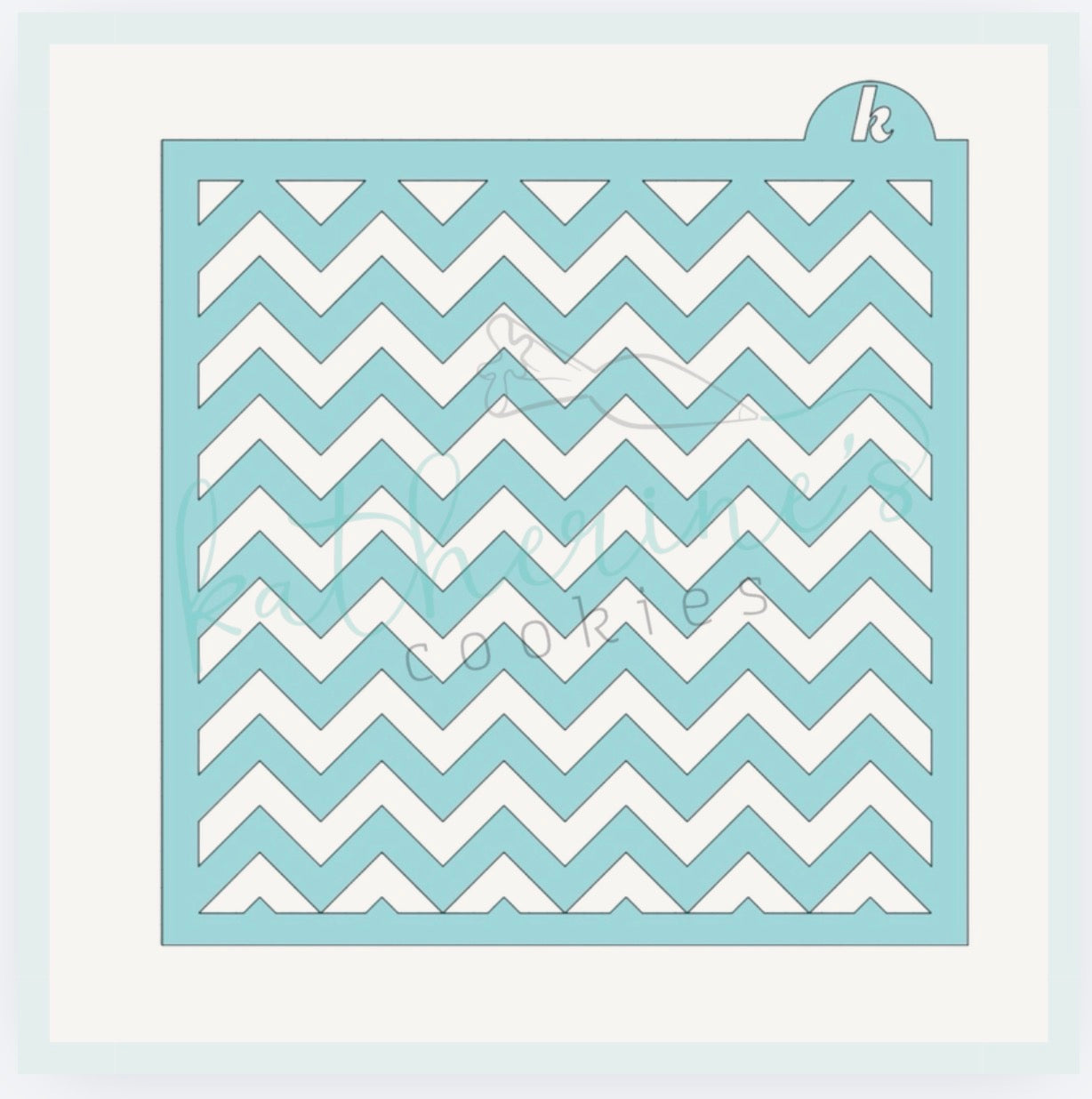 Chevron Cookie Stencil