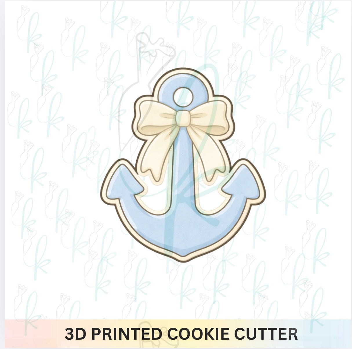 Anchor with Bow Cookie Cutter