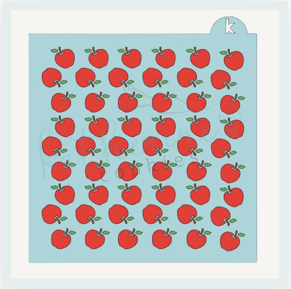 Apples Three Piece Cookie Stencil