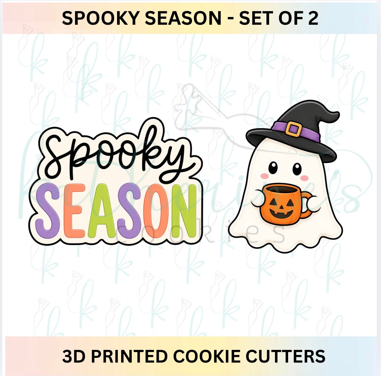Spooky Season - Set of 2 Halloween 3D Printed Cookie Cutters
