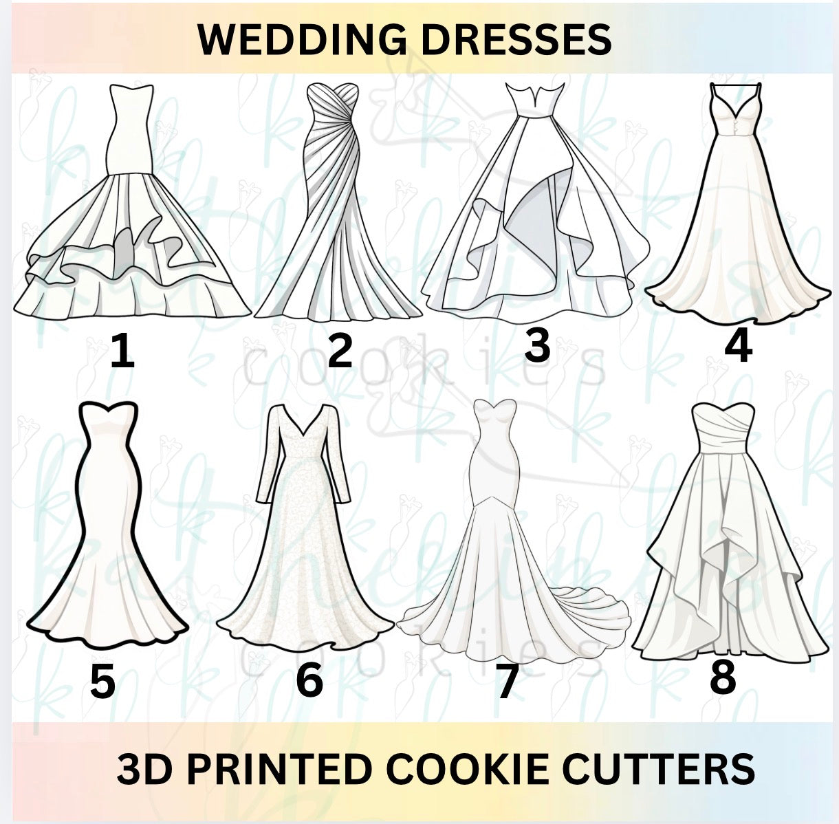 Wedding Dress Cookie Cutters