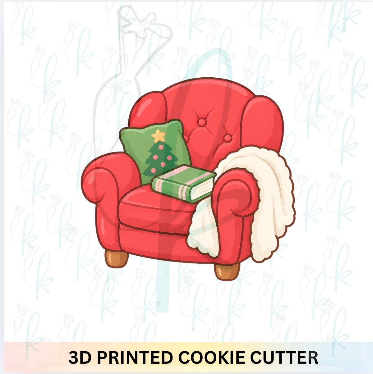 Cozy Reading Chair Cookie Cutter