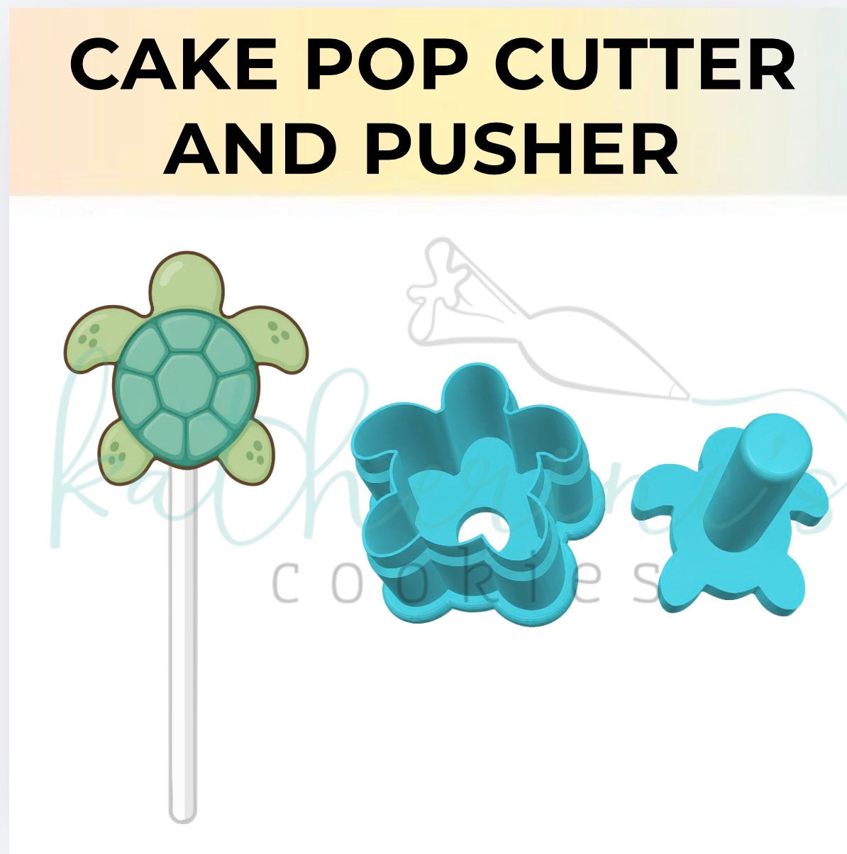Sea Turtle - Cake Pop Cutter and Pusher