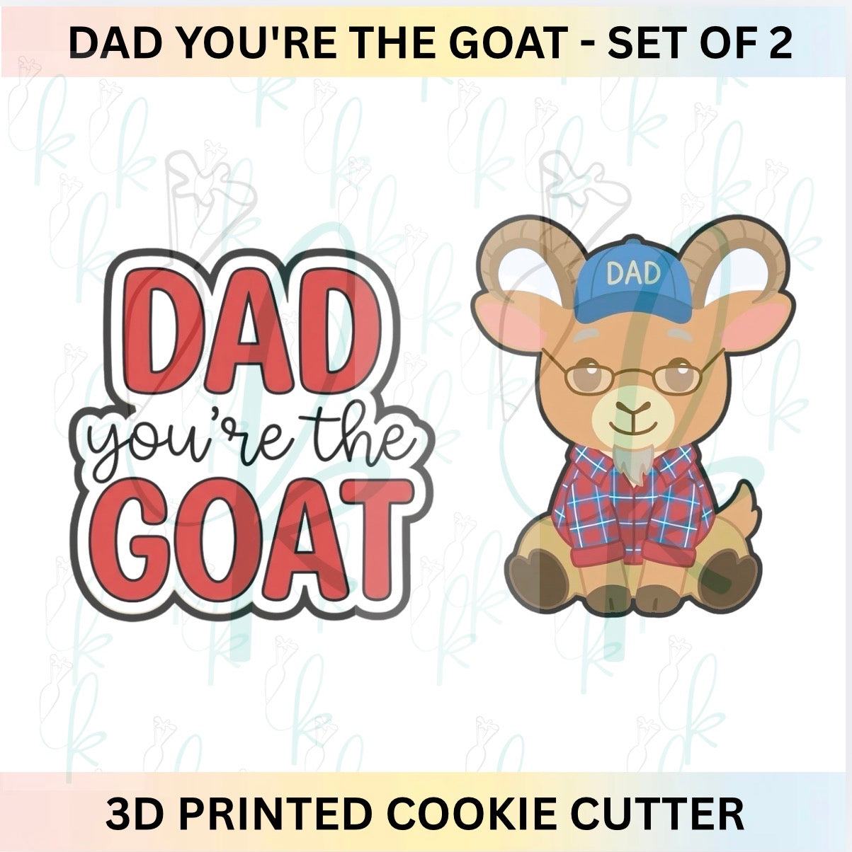 Dad You’re the Goat - Set of 2 Cookie Cutters