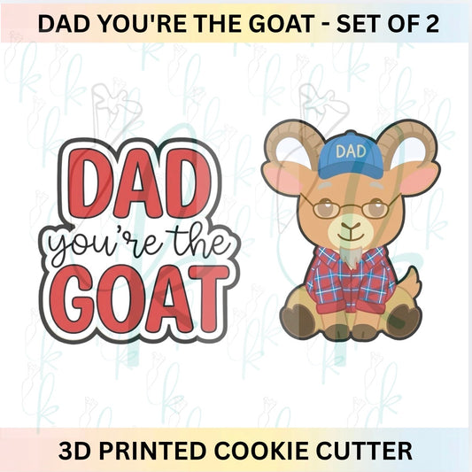 Dad You’re the Goat - Set of 2 Cookie Cutters