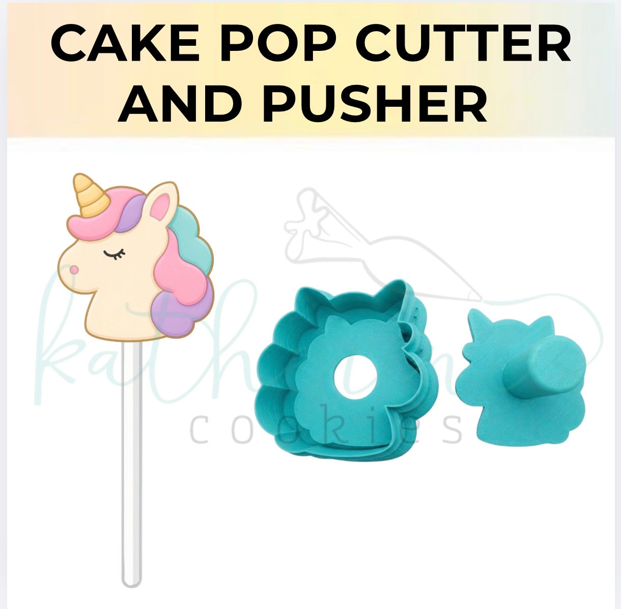 Unicorn - Cake Pop Cutter and Pusher