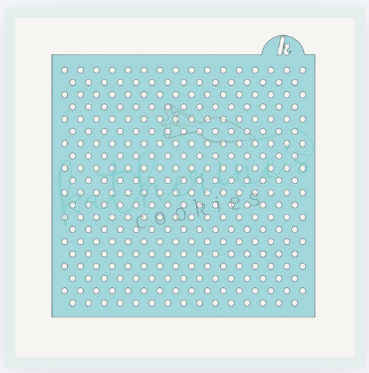 Polka Dots Cookie Stencil