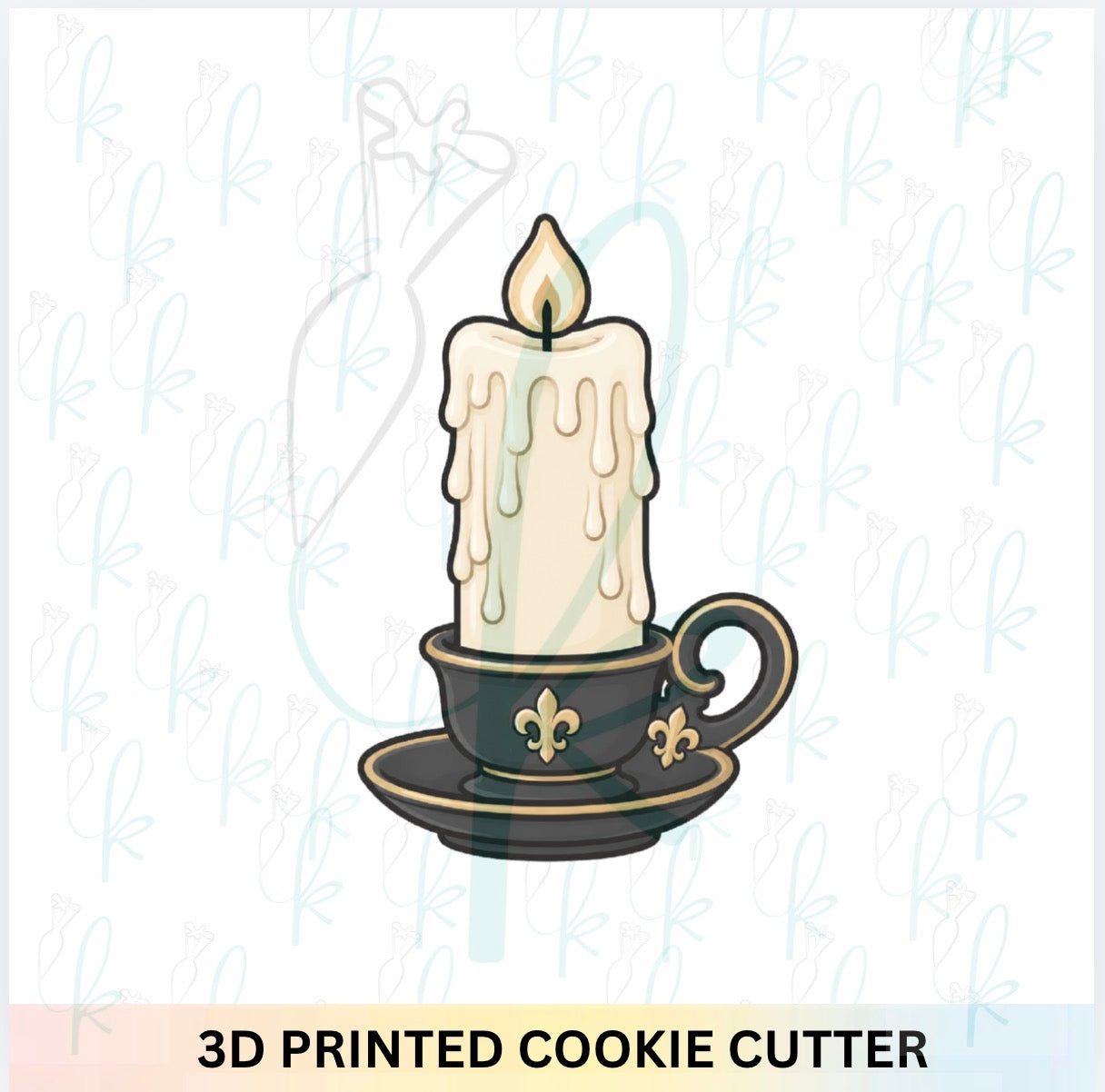 Vintage Candle Cookie Cutter