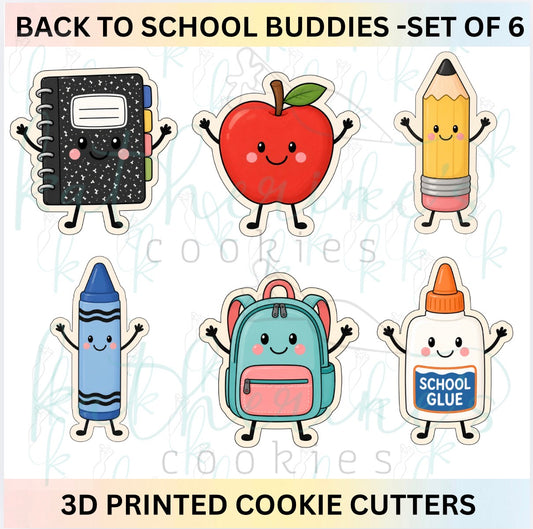 Back to School Buddies - Set of 6 Cookie Cutters