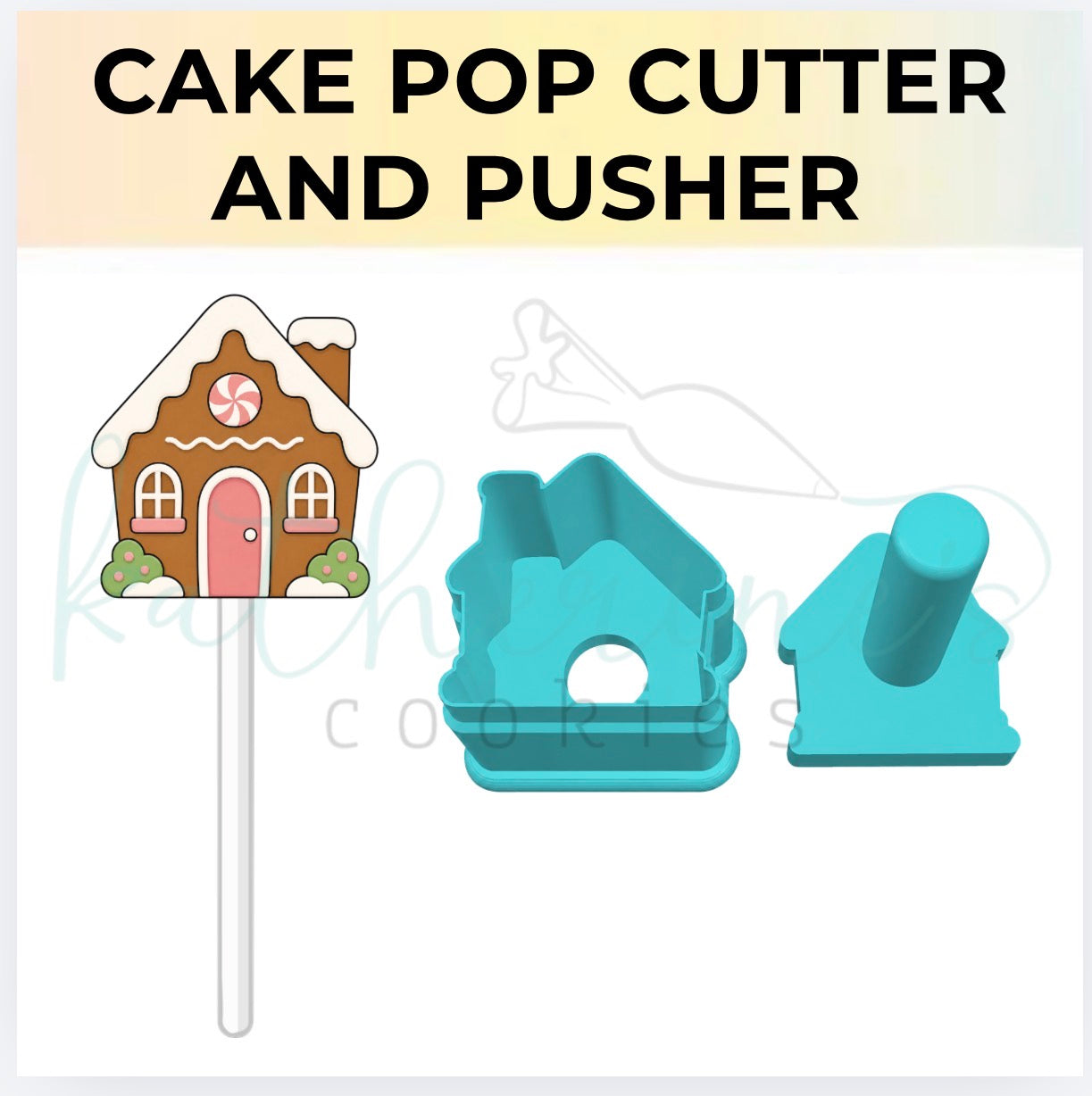 Gingerbread House - Cake Pop Cutter and Pusher