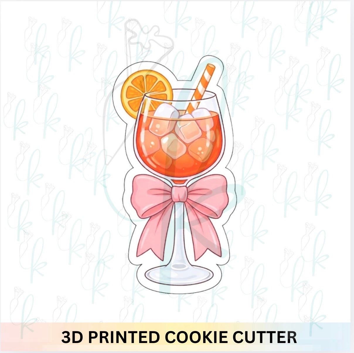 Bow Aperol Spritz Cookie Cutter