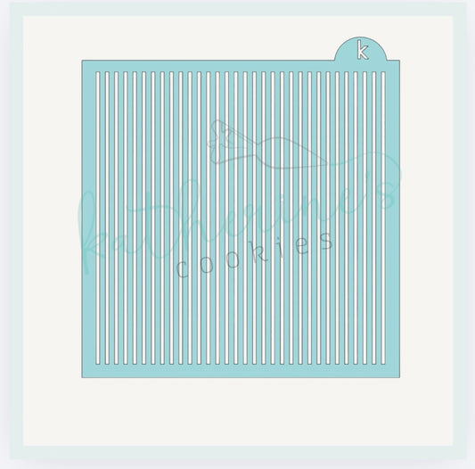 Stripes Cookie Stencil