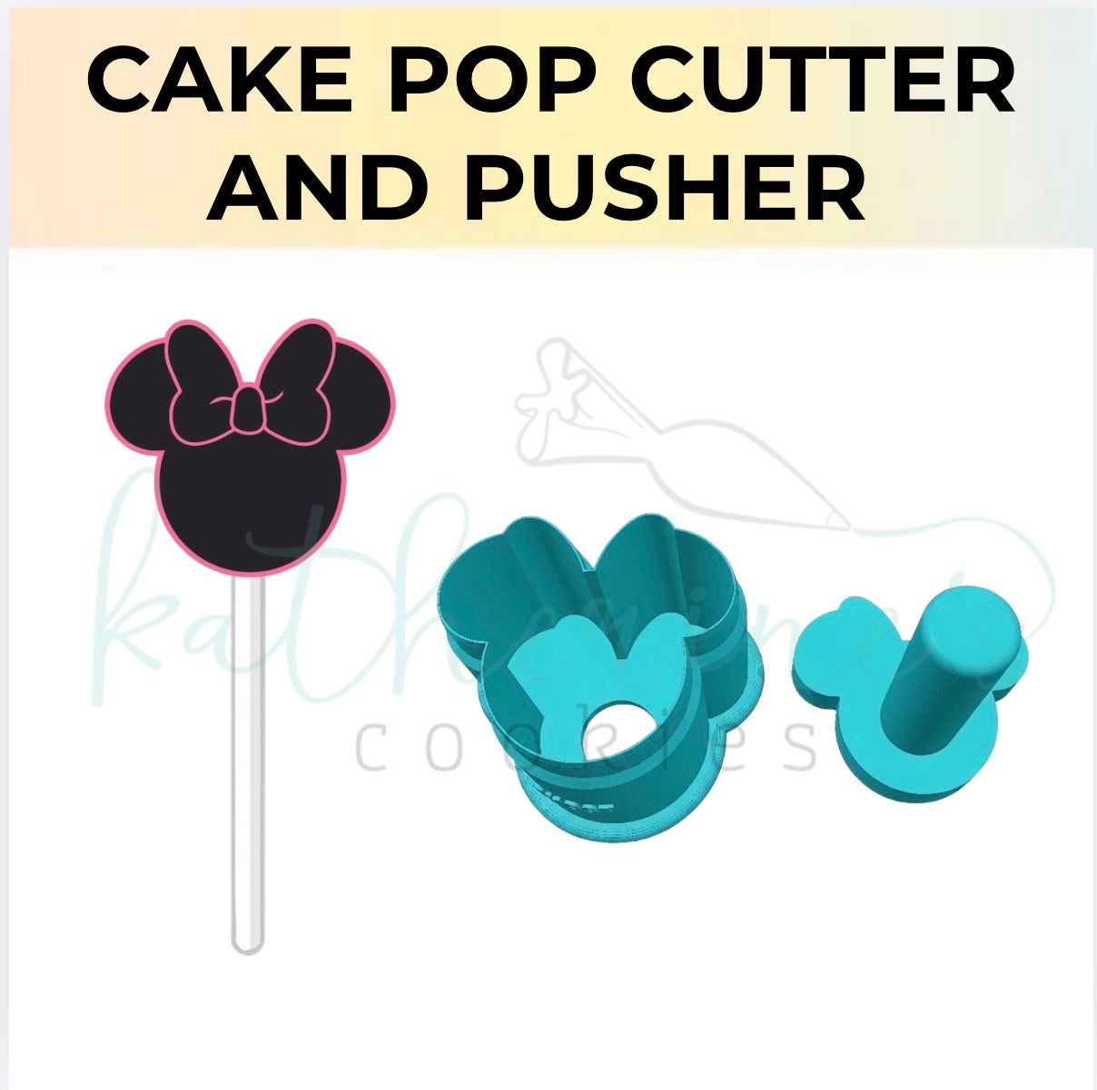 Bow Mouse - Cake Pop Cutter and Pusher