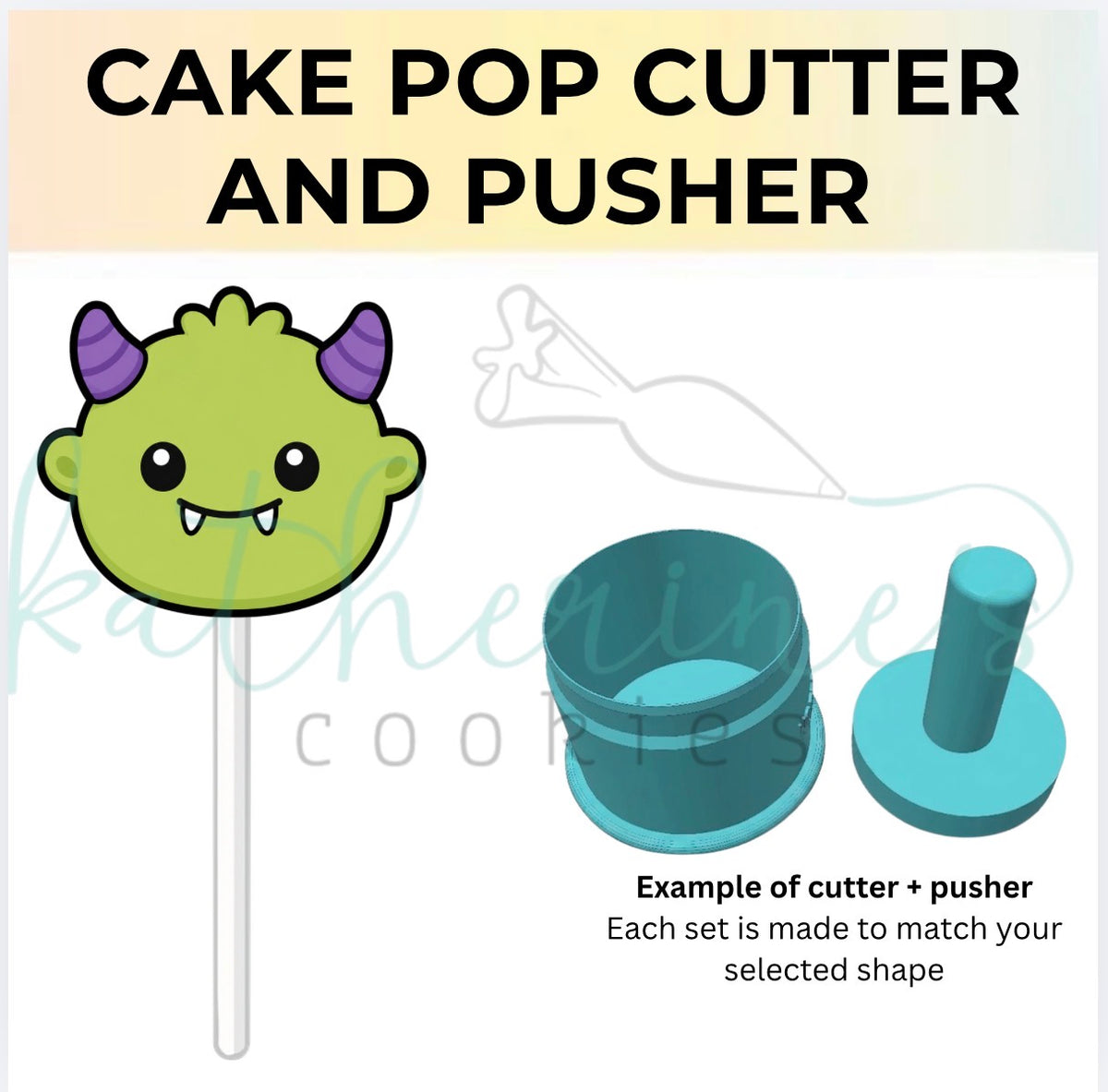 Cute Monster - Cake Pop Cutter and Pusher