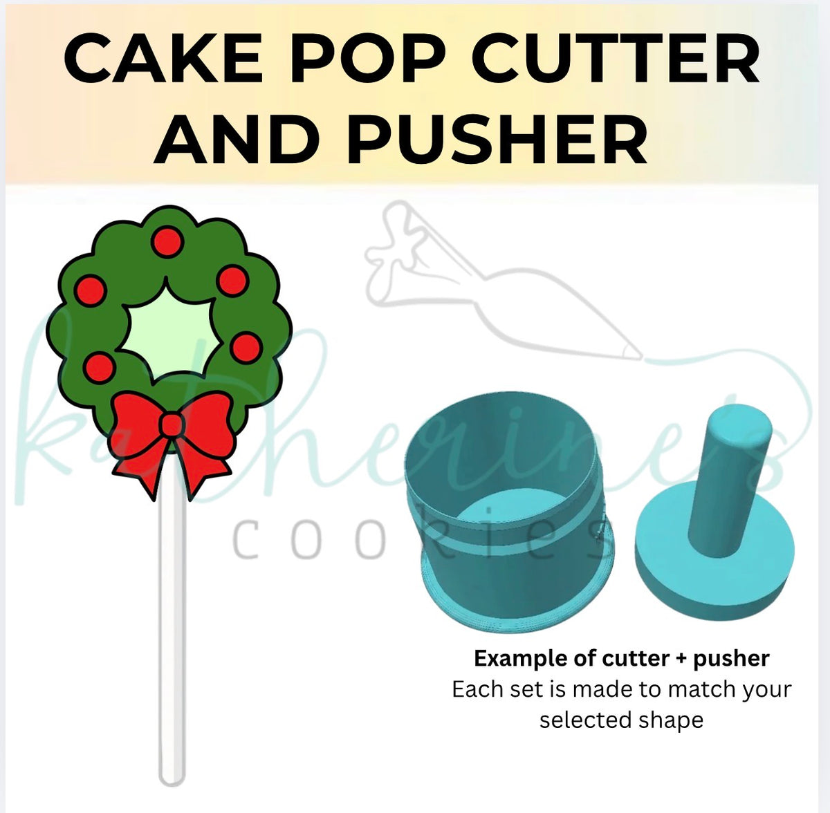 Wreath - Cake Pop Cutter and Pusher