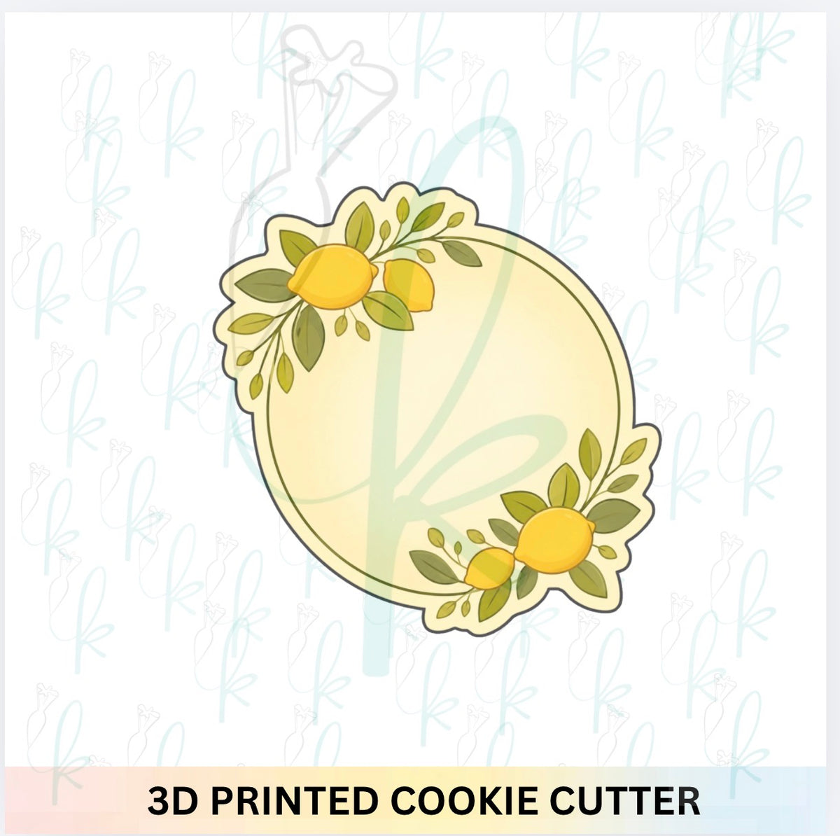 Round Lemon Plaque Cookie Cutter