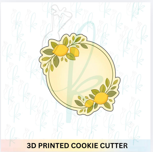 Round Lemon Plaque Cookie Cutter