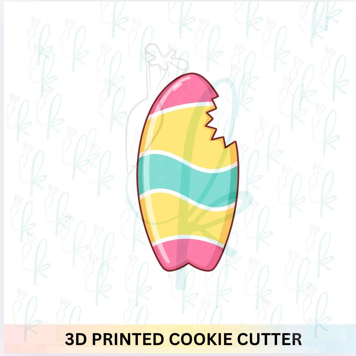 Shark Bite Surf Board Cookie Cutter