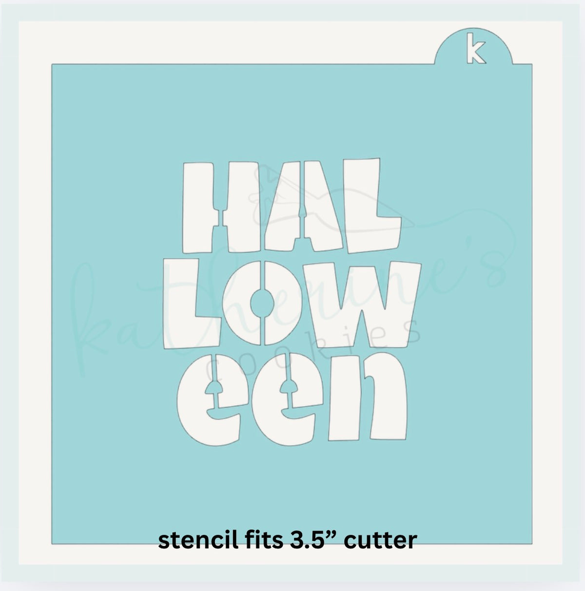 Halloween Plaque Cookie Cutter
