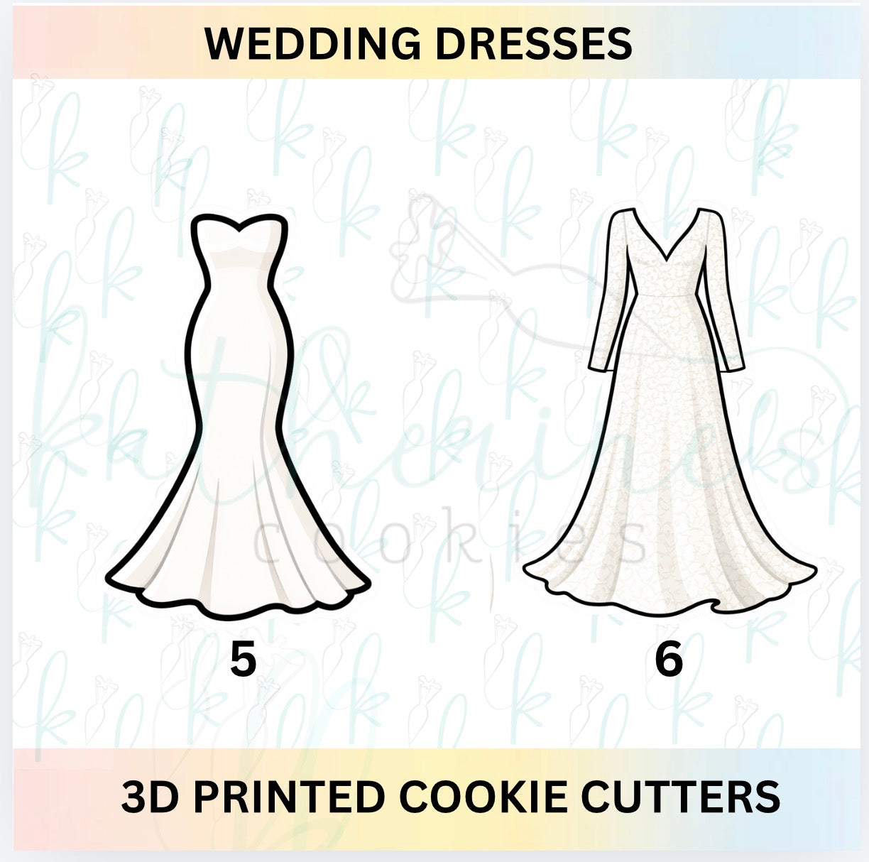 Wedding Dress Cookie Cutters