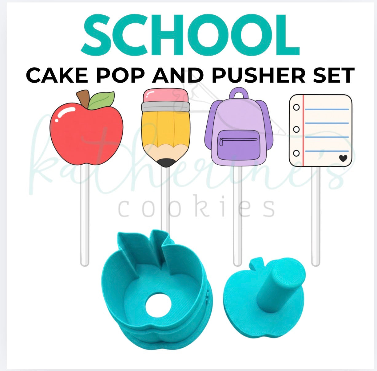 School Set - Cake Pop Cutters and Pushers
