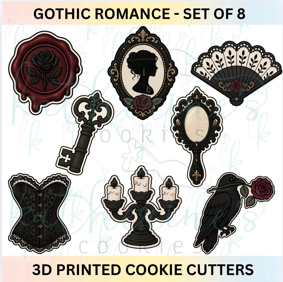 Gothic Romance - Set of 8 Cookie Cutters