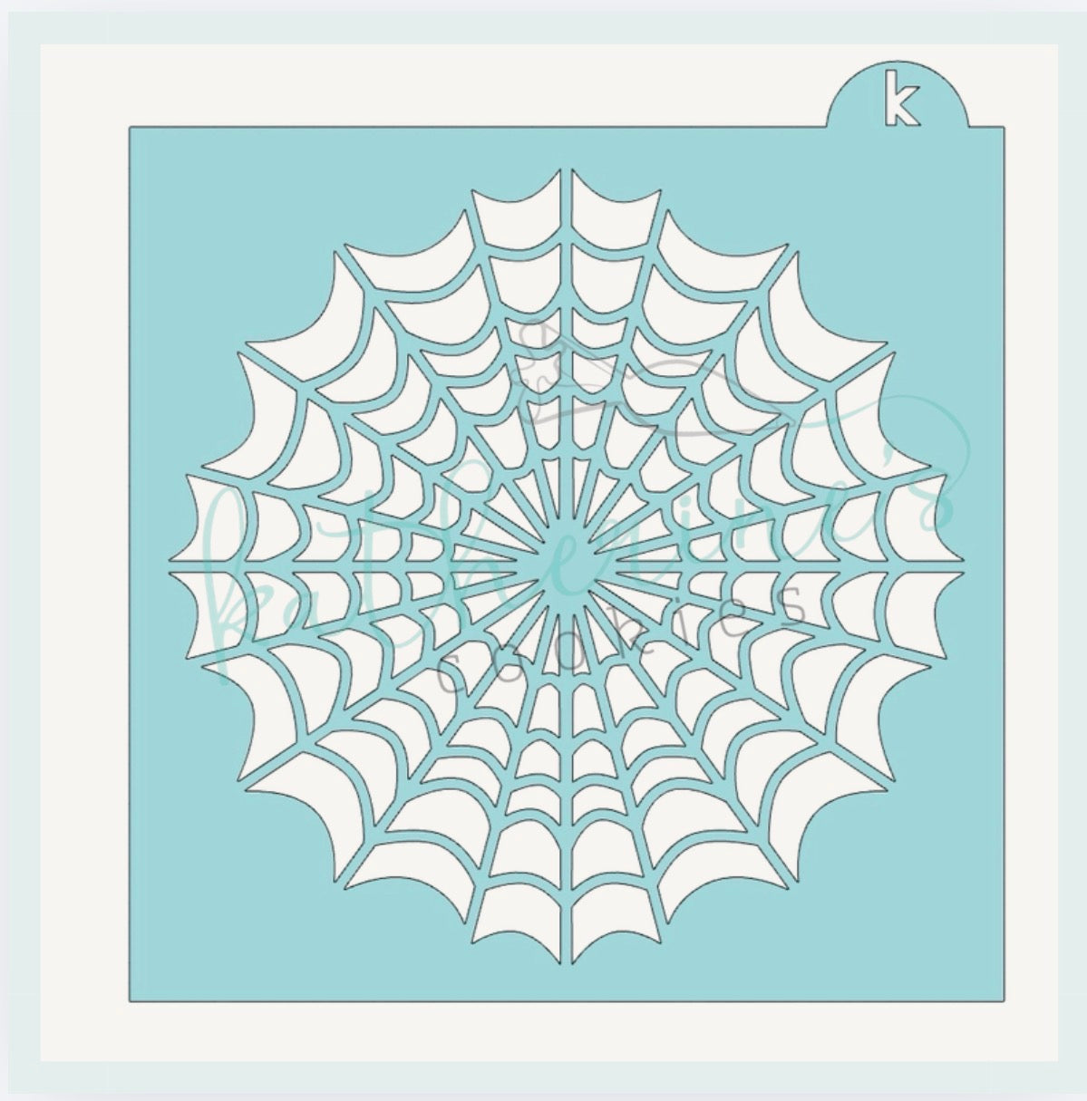 Spiderweb Cookie Stencil