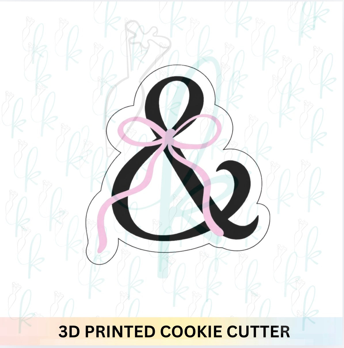 Coquette Bow Ampersand Cookie Cutter