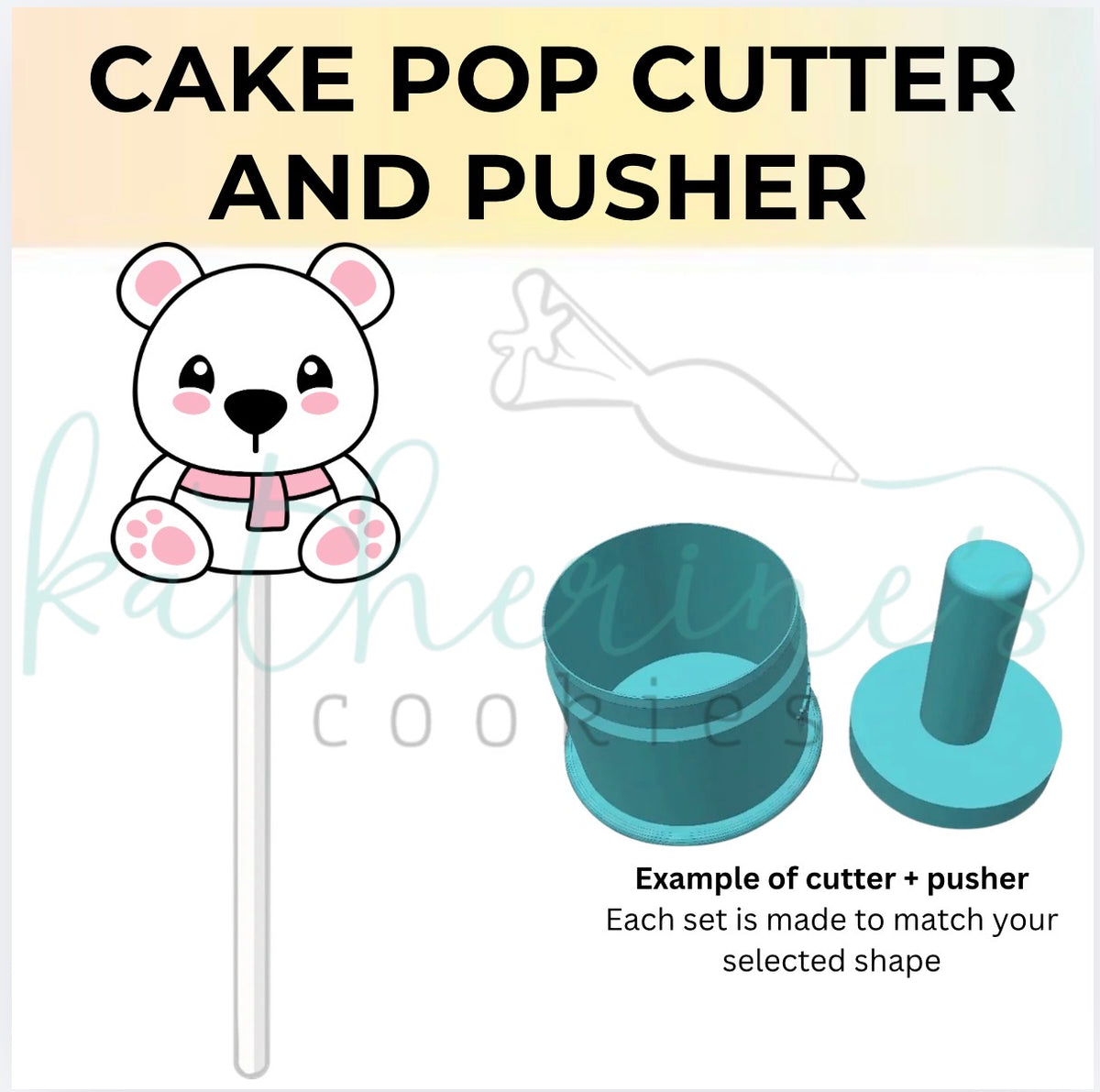 Polar Bear - Cake Pop Cutter and Pusher
