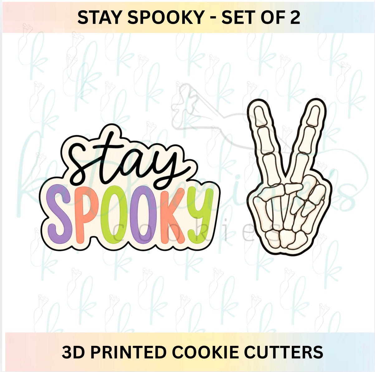 Stay Spooky - Set of 2 Halloween 3D Printed Cookie Cutters