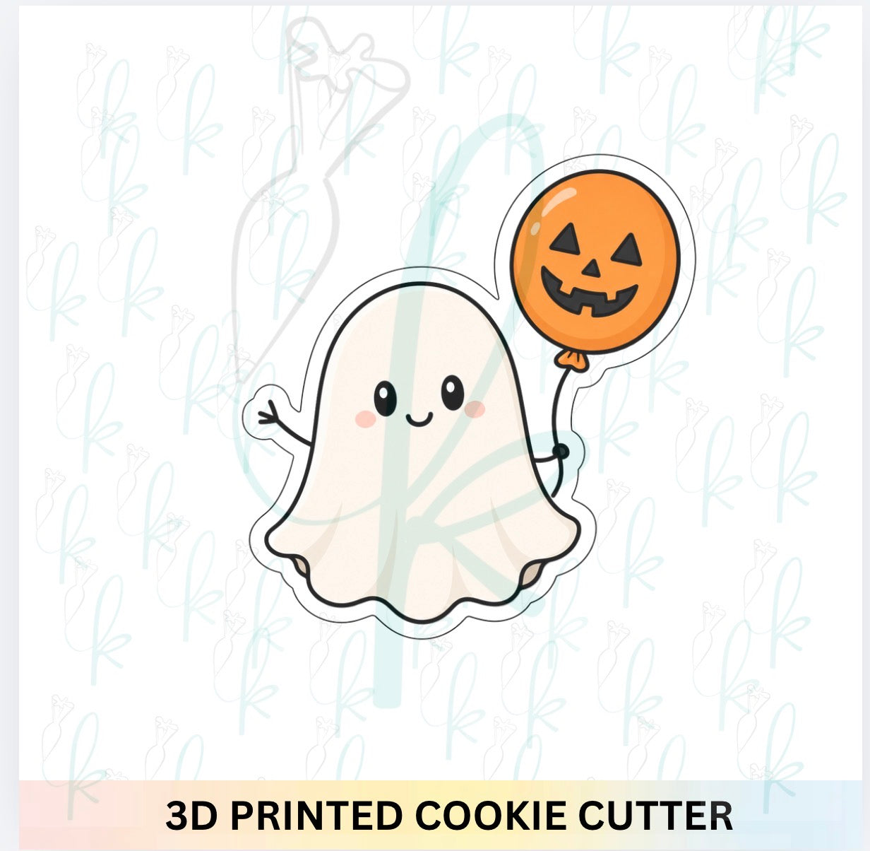Ghost with Balloon Cookie Cutter