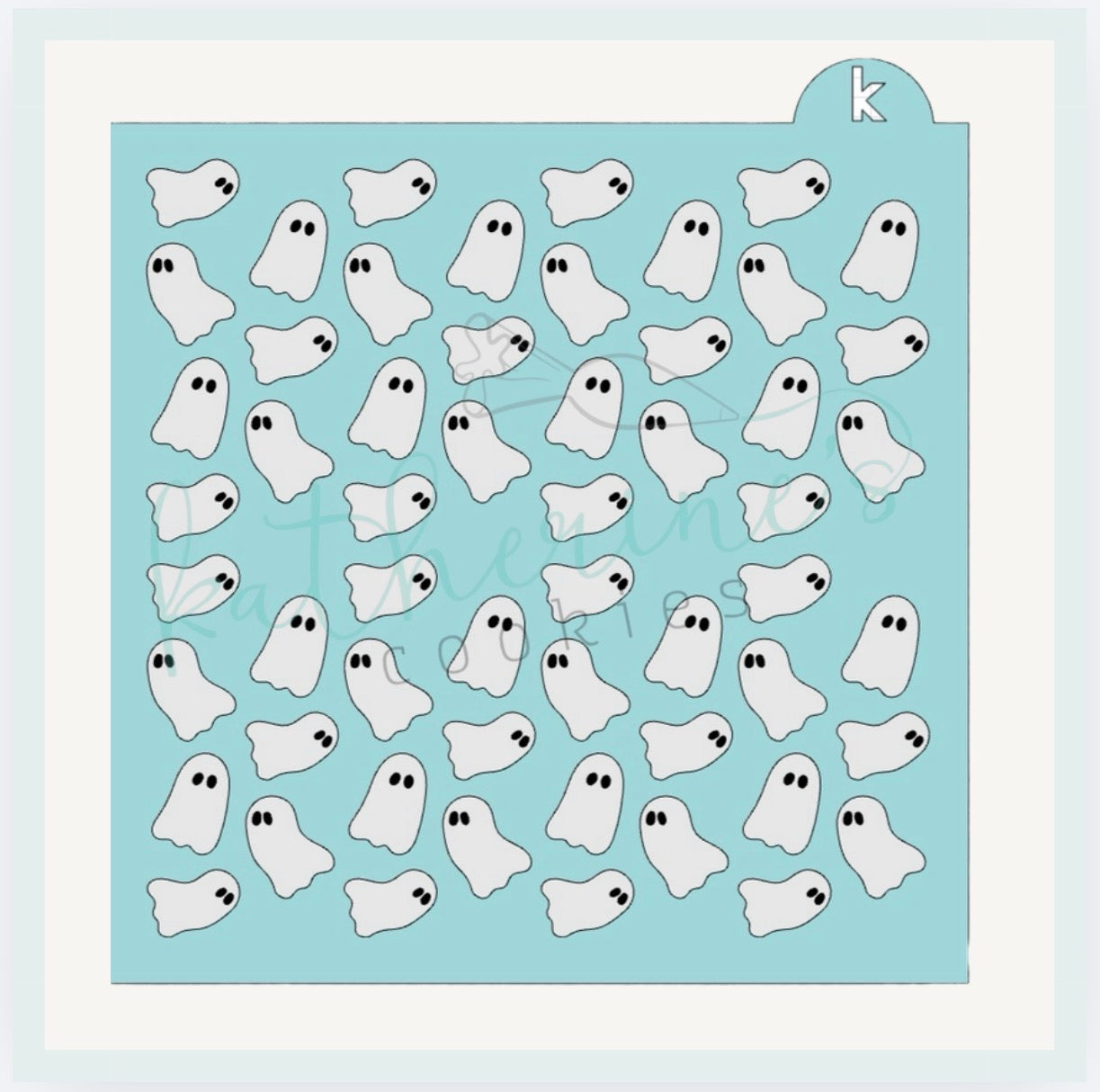 Ghosts Two Piece Cookie Stencil