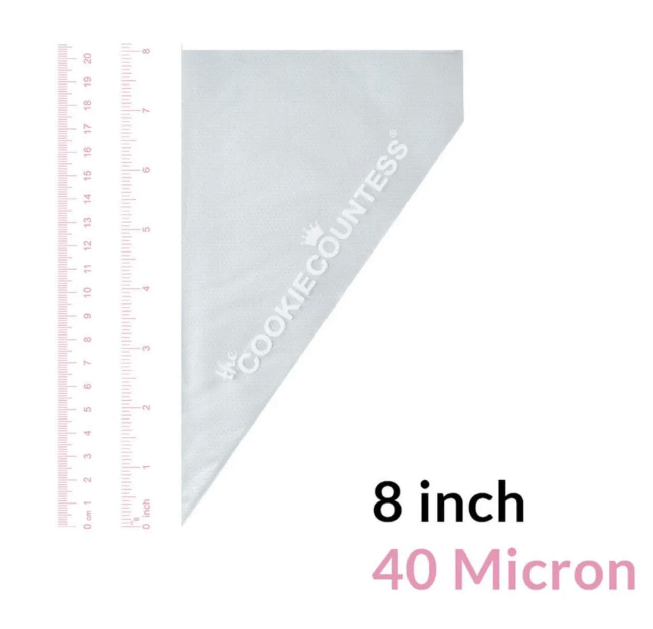 Tipless Piping Bags | Cookie Countess Tipless Royal Icing Decorating Bags | Multiple Sizes + Thicknesses | 100 Count